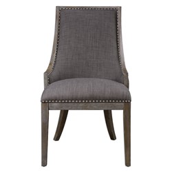 23306  Aidrian Charcoal Gray Accent Chair ,23305